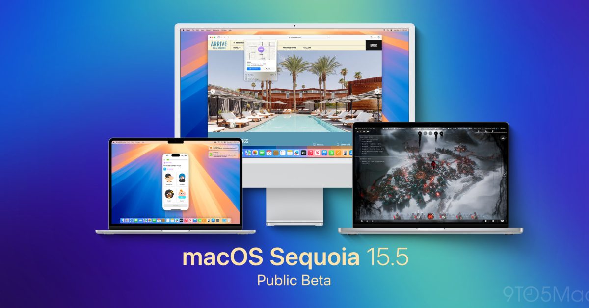 تطلق Apple Betas العامة لـ MacOS Sequoia 15.5 ، iPados 18.5 ، المزيد