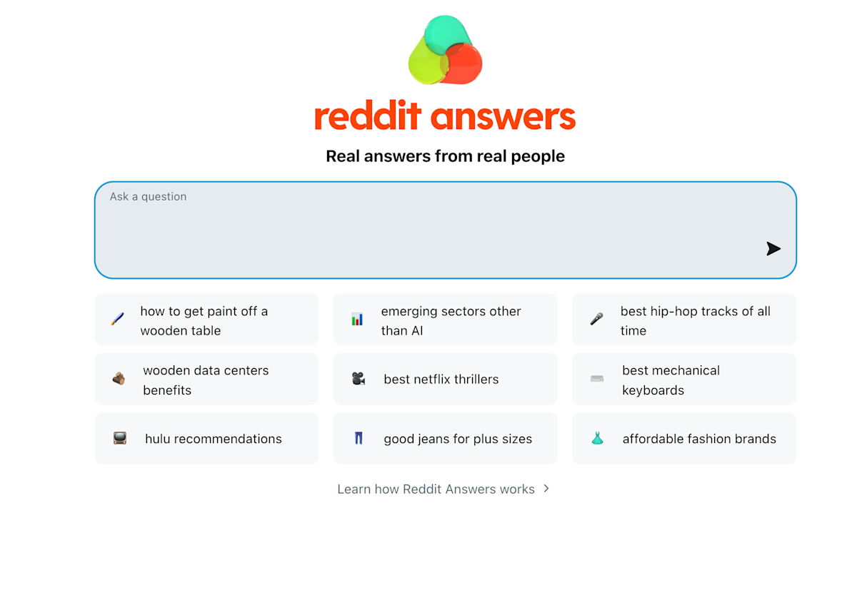 سيقوم Reddit بدمج إجابات الذكاء الاصطناعي في شريط البحث الرئيسي الخاص به