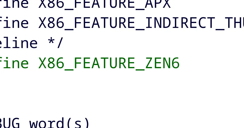 تم دمج علامة ميزة AMD Zen 6 لـ Linux 6.15