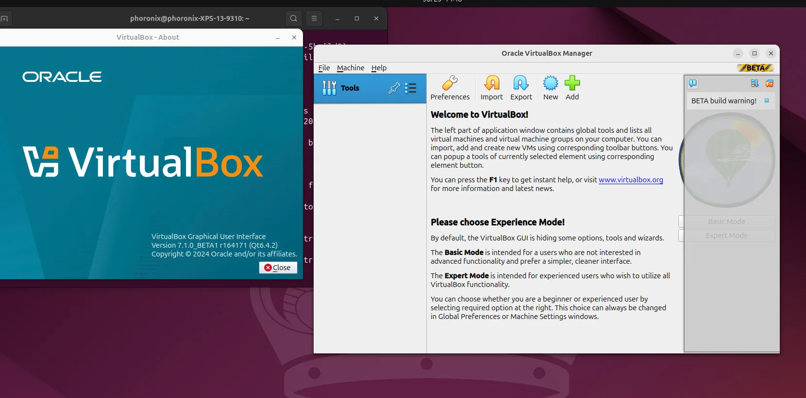 VirtualBox 7.2 Beta 2 Preps Linux 6.16 دعم ، المزيد من النوافذ على تحسينات الذراع