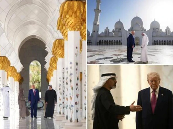 الشيخ زايد من دونالد ترامب ، مسجد كبير. الصور الفيروسية