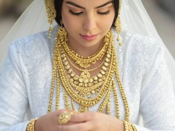تبرع العروس التركية 10 ملايين من الذهب في داوري إلى غزة