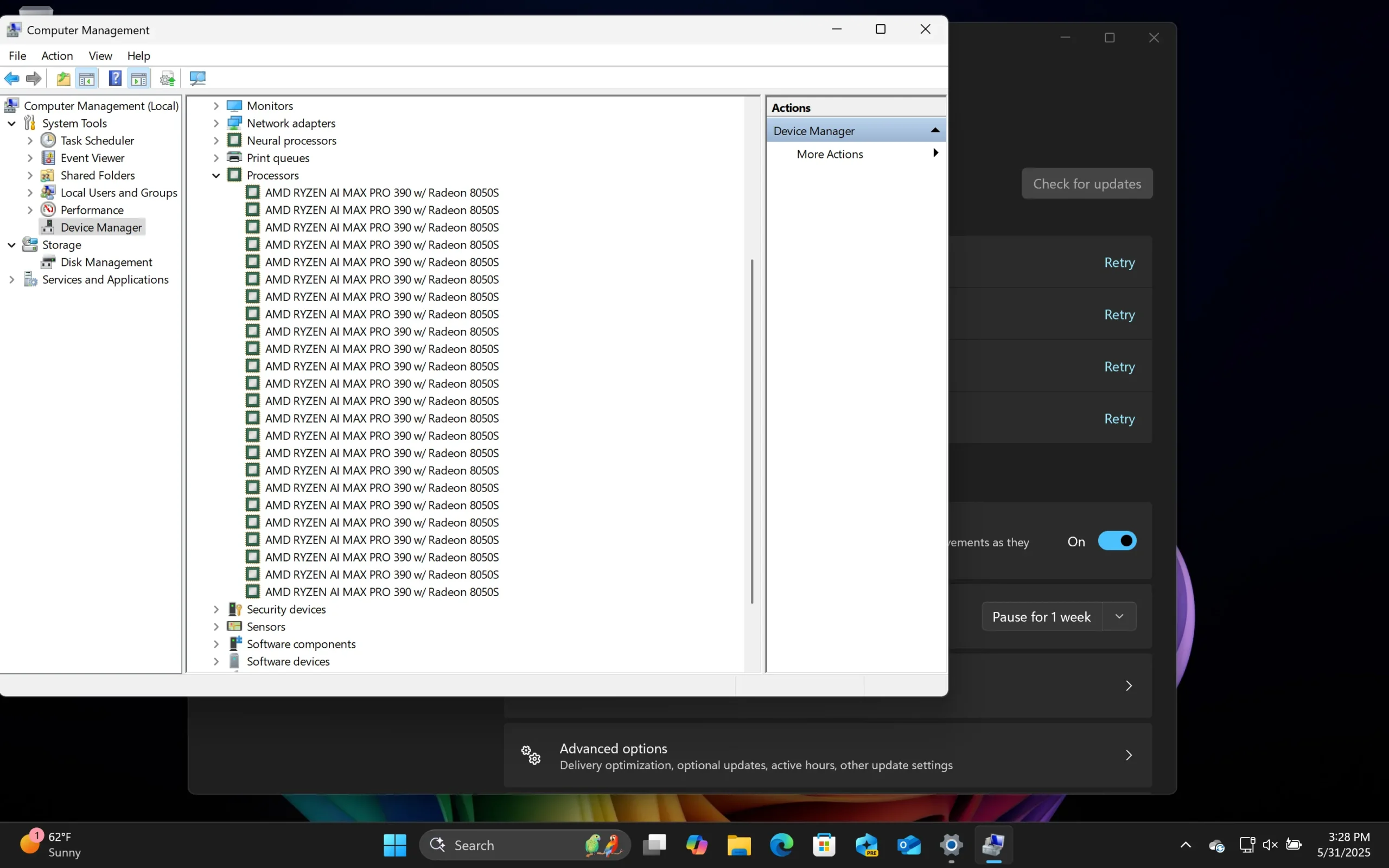 Windows 11 vs. Ubuntu Linux Performance على AMD Ryzen AI Max Pro 390 “Strix Halo”