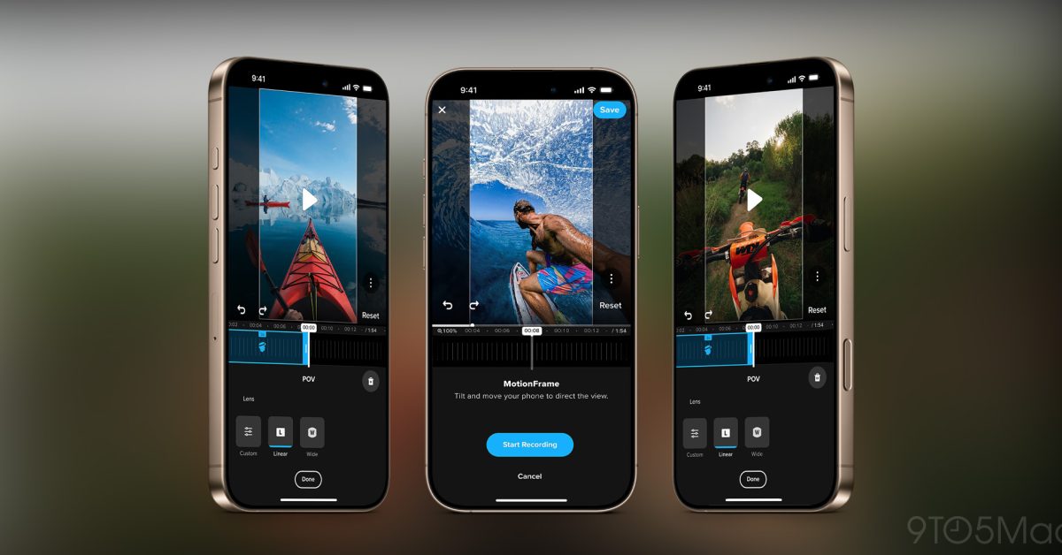 يضيف GoPro Quick أدوات تحرير الفيديو و POV 360