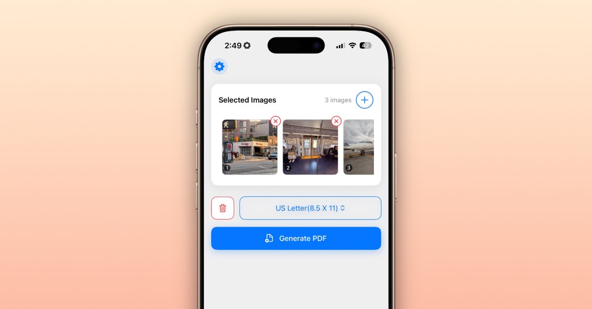 تسليط الضوء على تطبيق Indie: “PICS2PDF” يحول أفضل صورك إلى مستند سريع ، وأكثر من ذلك