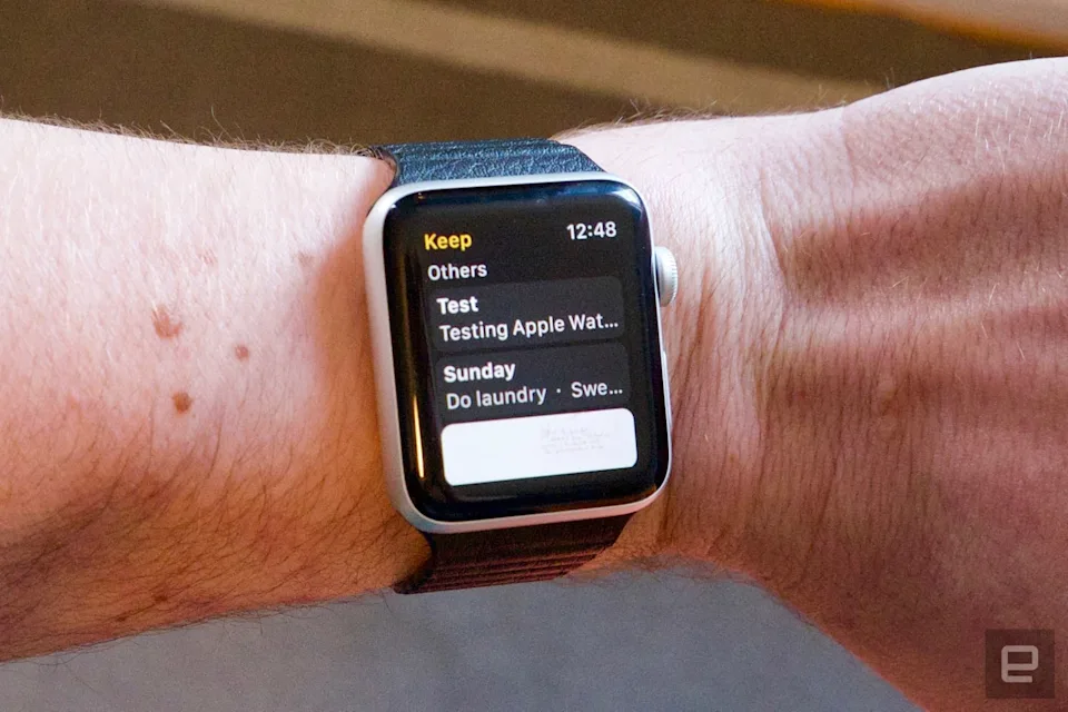 لم تعد Google Keep تدعم Apple Watch